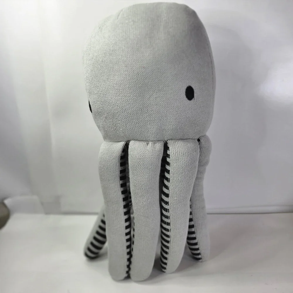 Pillowfort Target Gray Octopus Knit Throw Pillow Plush Nautical Decor 18